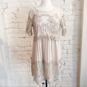 NWT Cream Lace Baby doll dress